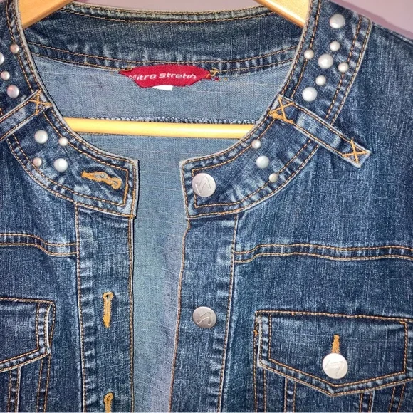 Studded Denim Jacket - Picture 2 of 4